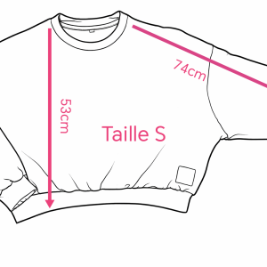 Alternative view of Sweat Loose Floral fond bleu