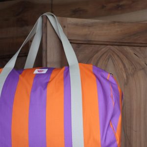 Alternative view of Sac Poppins Rayé orange/violet