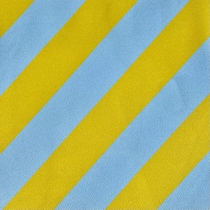 Tissu French Terry rayer jaune bleu