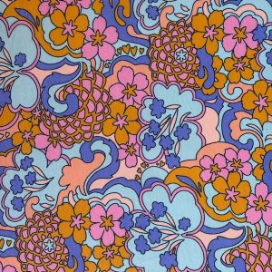 Tissu French Terry Vintage fleuri