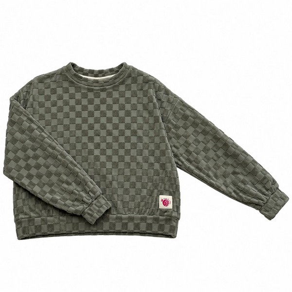 Sweat damiers verts