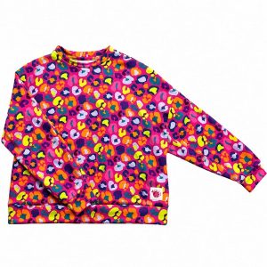 Sweat léopard rose