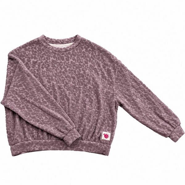 Sweat léopard violet