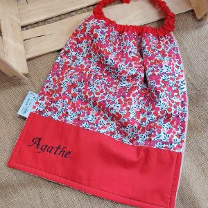 Serviette élastique liberty - wiltshire - rouge - rouge