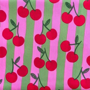 Tissu Cerise